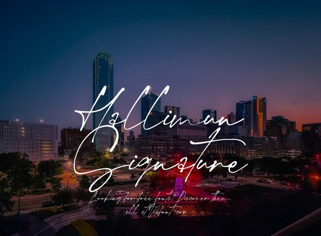 Hallimun Signature Font