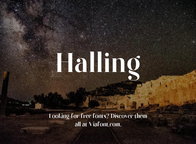 Halling Font