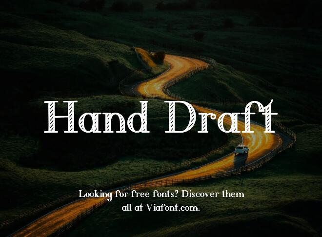 Hand Draft Font