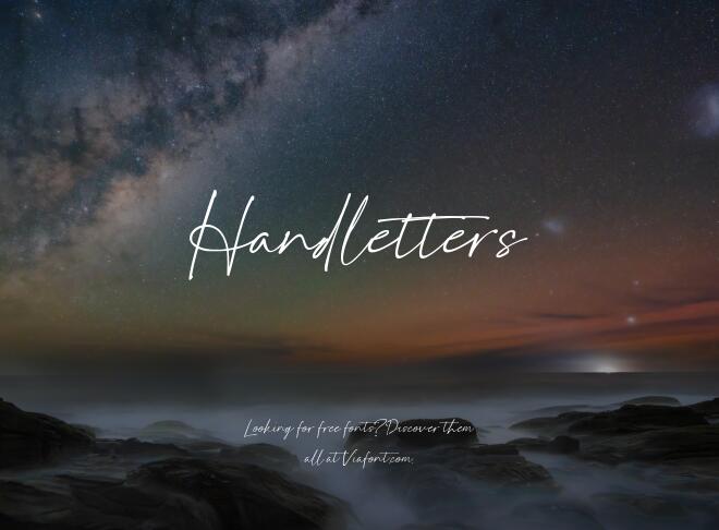 Handletters Font