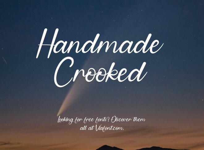 Handmade Crooked Font