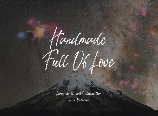 Handmade Full Of Love Font