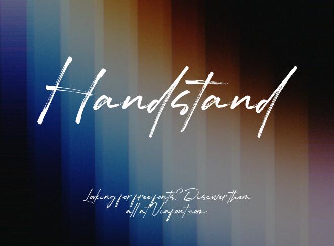 Handstand Font