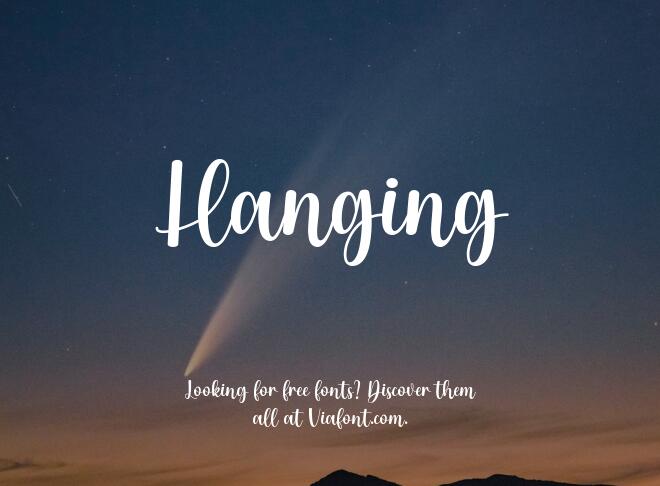 Hanging Font