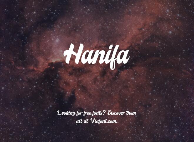 Hanifa Font