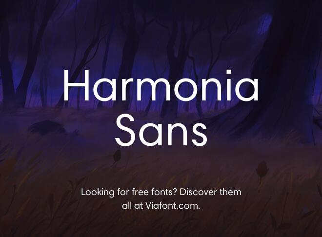 Harmonia Sans Font