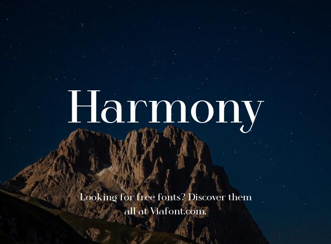 Harmony Font