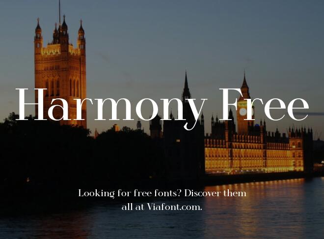 Harmony Free Font