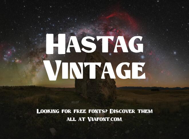 Hastag Vintage Font