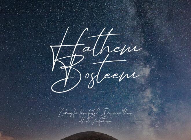 Hathem Bosteem Font
