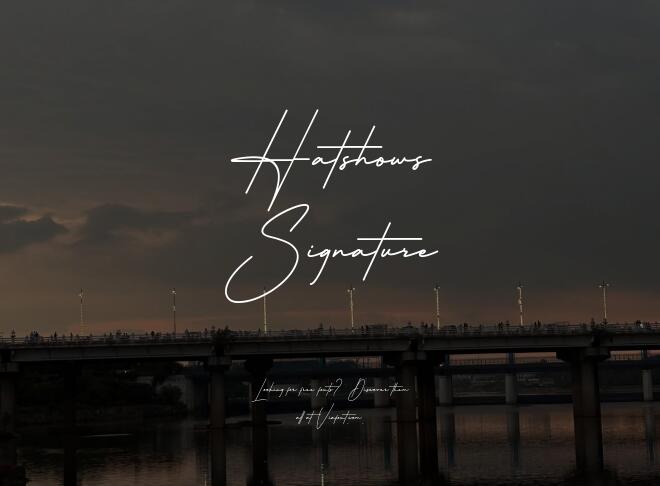 Hatshows Signature Font