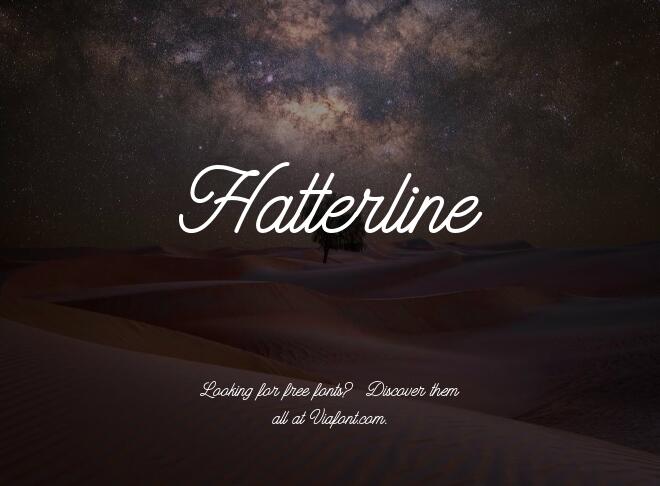 Hatterline Font