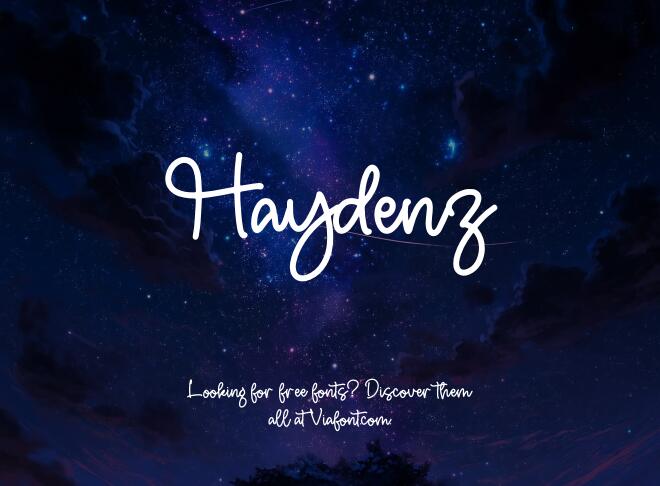 Haydenz Font