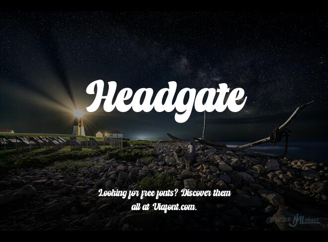 Headgate Font