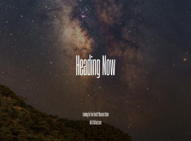 Heading Now Font