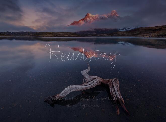 Headstay Font