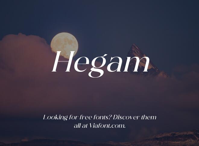 Hegam Font