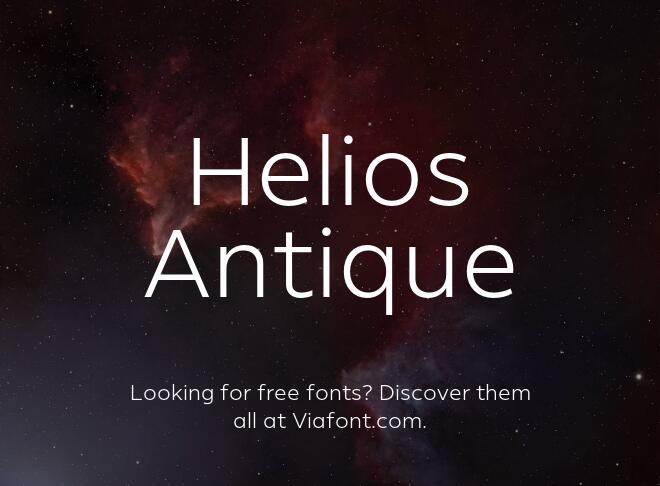 Helios Antique Font