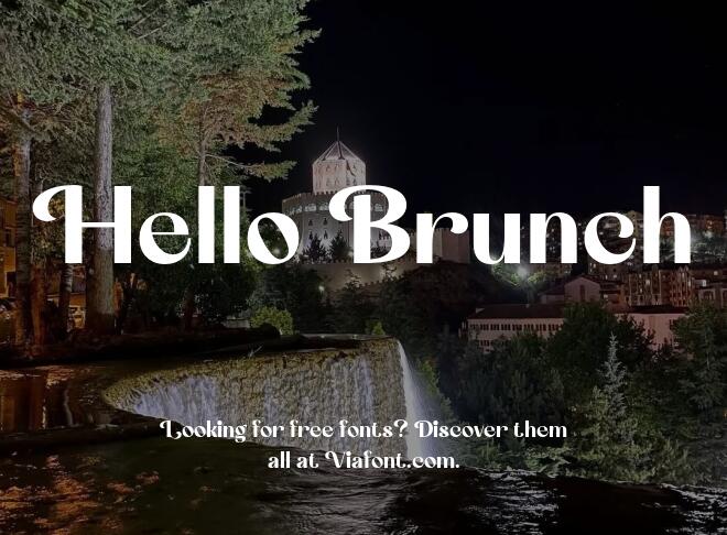 Hello Brunch Font