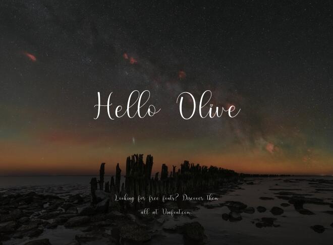 Hello Olive Font