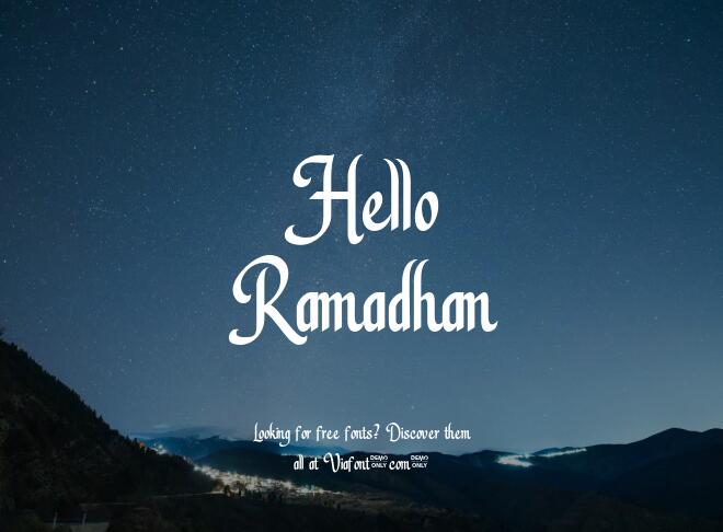 Hello Ramadhan Font