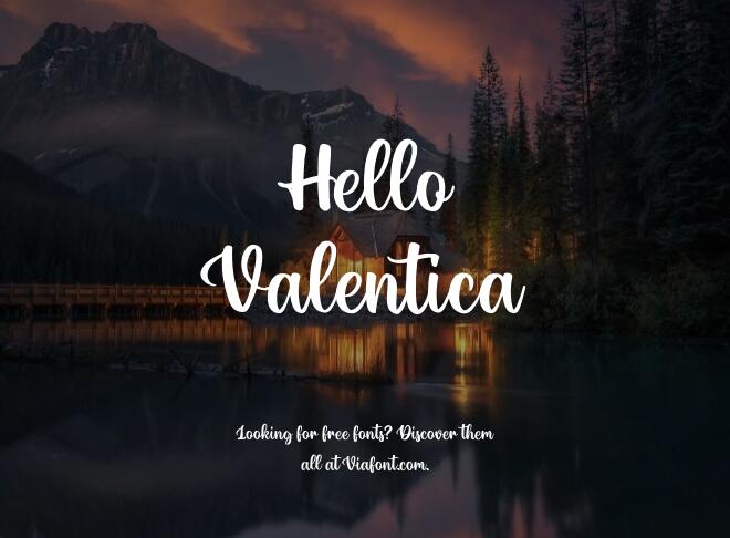 Hello Valentica Font
