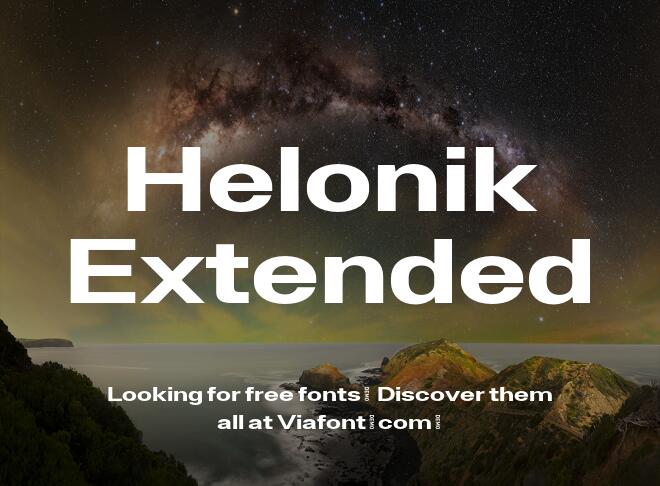 Helonik Extended Font
