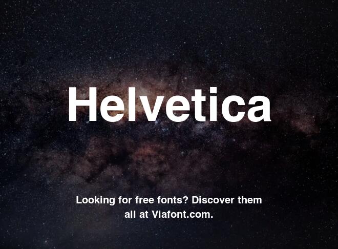 Helvetica Font Family