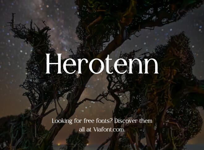 Herotenn Font