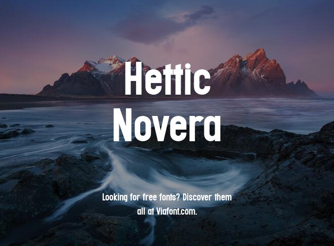 Hettic Novera Font