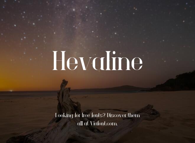 Hevaline Font