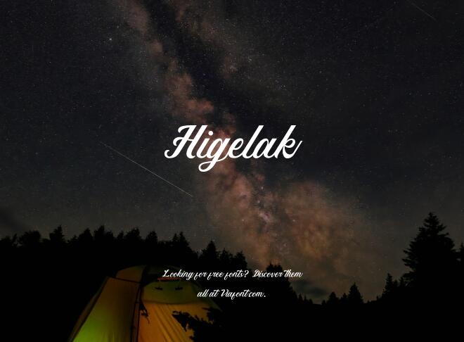 Higelak Font