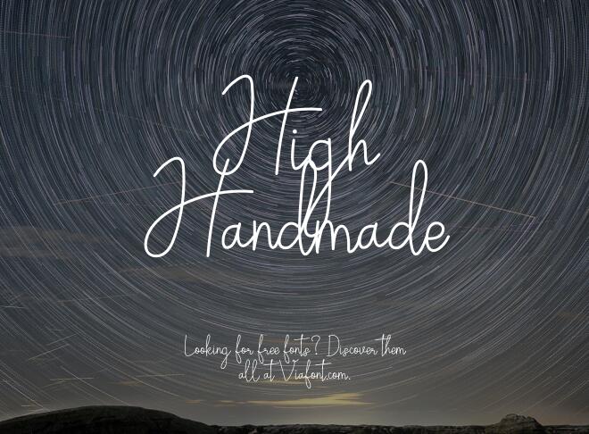 High Handmade Font