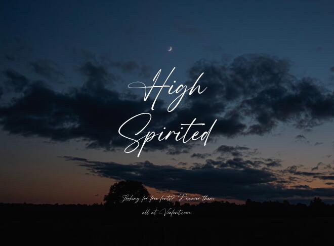 High Spirited Font
