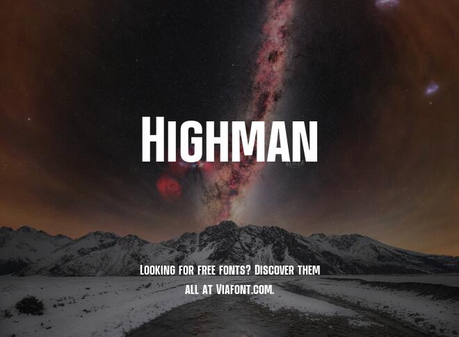 Highman Font