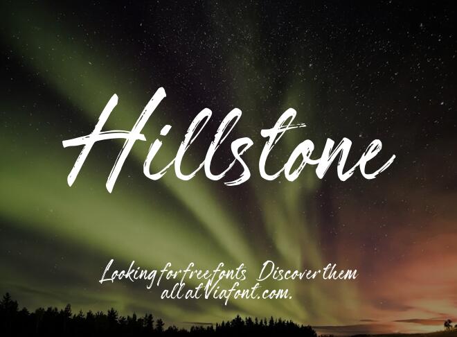 Hillstone Font
