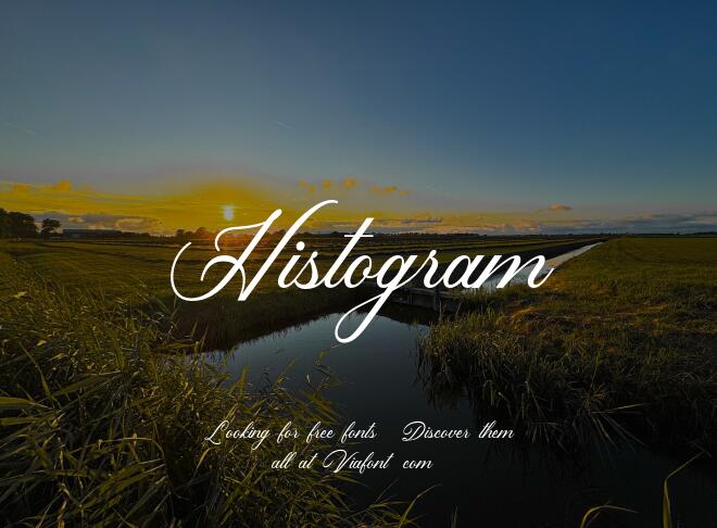 Histogram Font