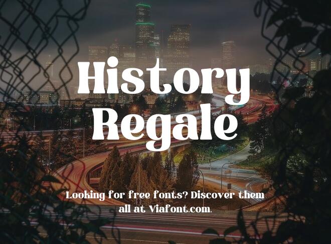 History Regale Font