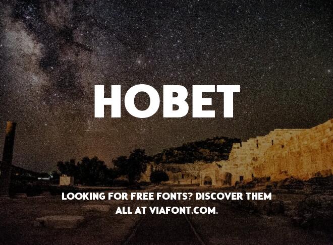 Hobet Font