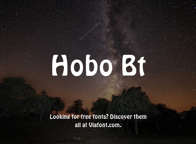 Hobo Bt Font