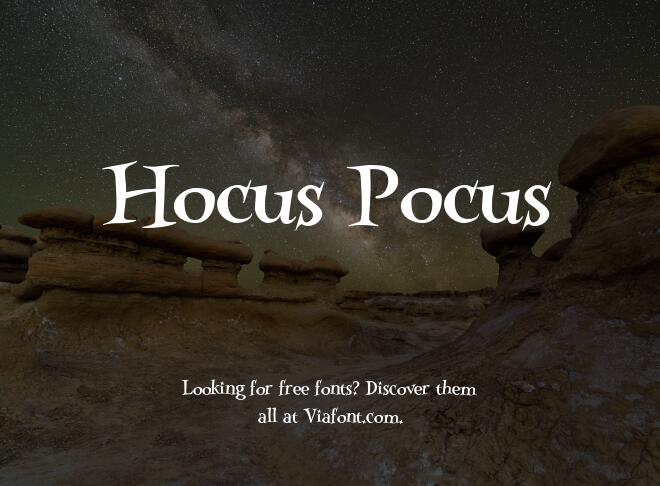 Hocus Pocus Font