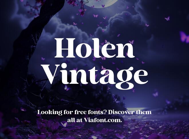 Holen Vintage Font