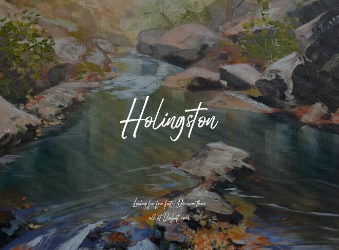 Holingston Font