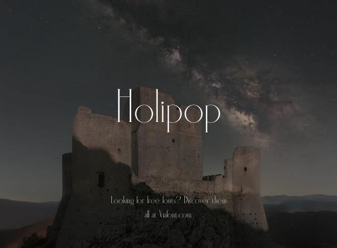 Holipop Font