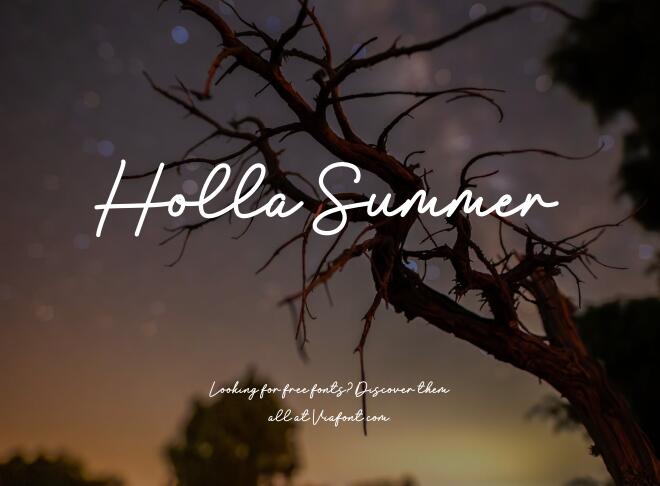 Holla Summer Font