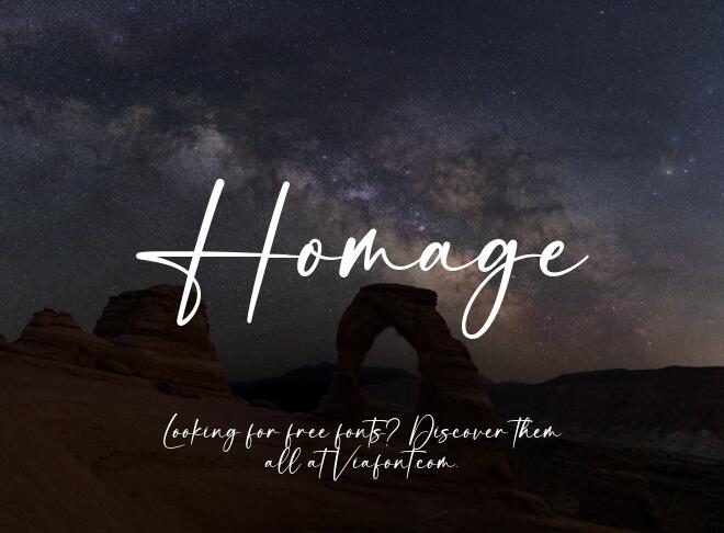 Homage Font