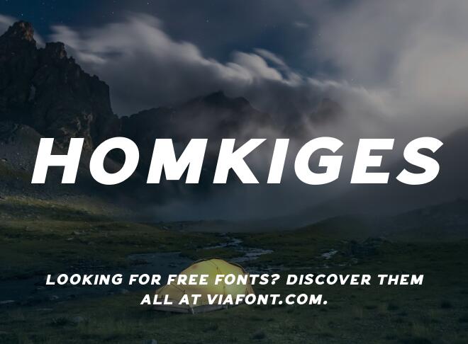 Homkiges Font