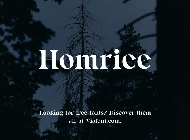 Homrice Font