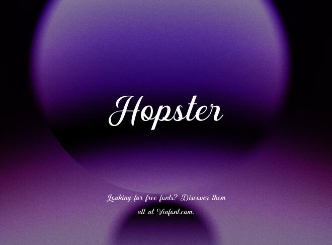 Hopster Font