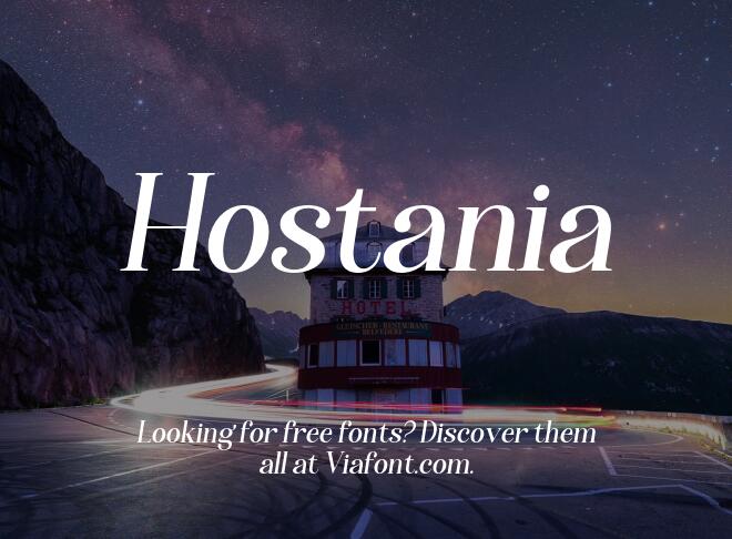 Hostania Font